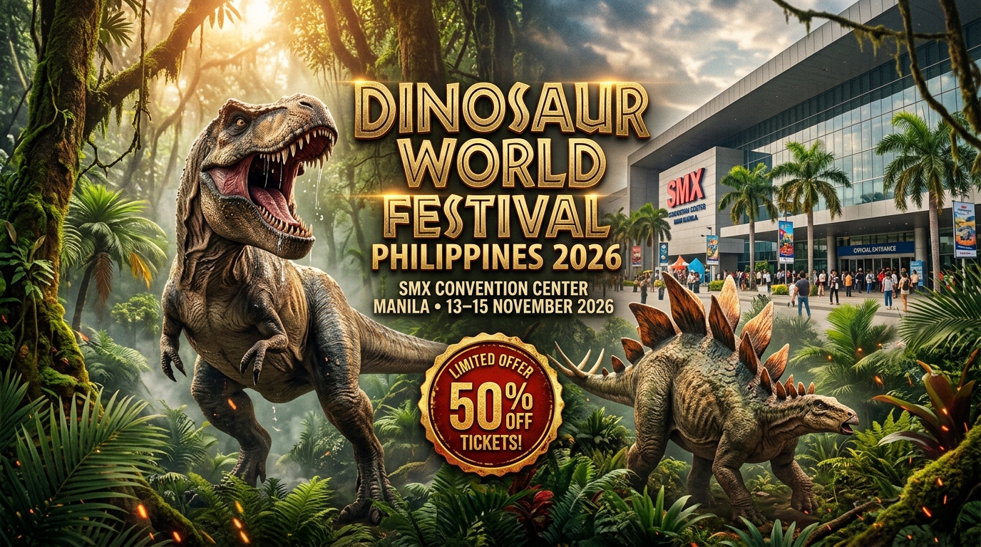 Dinosaur World Festival Philippines 2026 (13–15 November 2026)